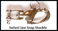 swivel jaw snap shackle